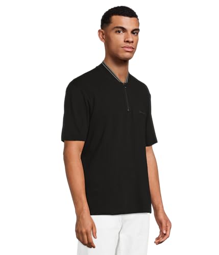 Armani Exchange Men's Zip Cotton Polo2