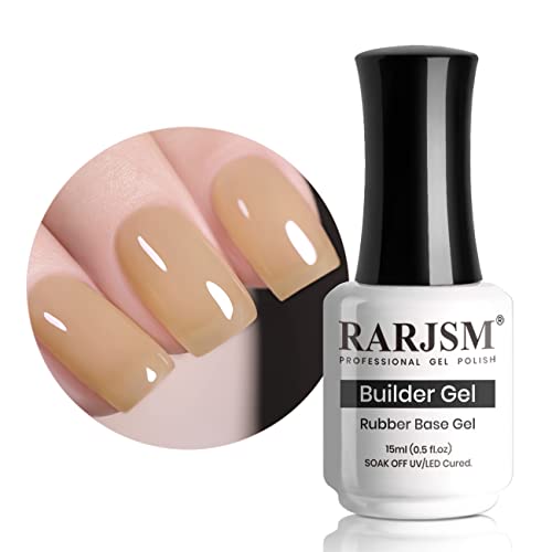 RARJSM Rubber Base Milky WhiteBuilder Extension Gel Builder Soft WhiteRubber Base Coat Gel Nail Polish 15ml Natural White Nail Strengthener Soak Off Curing Requires 1 Bottle for Home Salon DI product thumbnail 13