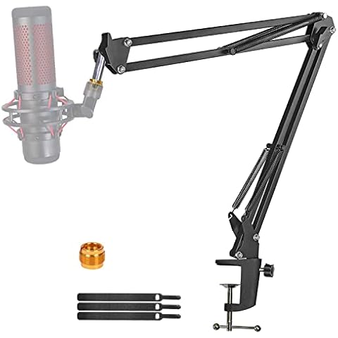 For Hyperx Quadcast Boom Arm, Boom Scissor Arm For Hyperx Quadcast S, Professional Adjustable Mic desk mount Stand, Compatible With RGB USB Condenser Microphone Hyperx Solocast By YUZUHOME. Cover