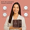 SI SHINY Kit lissage bresilien premium - Nouvelle formule lissage nano indien sans formol - A base d'huile - Favorise la pousse - Tenue longue durée - Traitement lissage professionnel à domicile .
