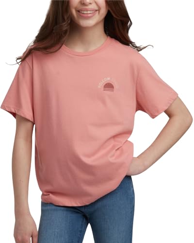 Image of Volcom Girls Shirts - Casual Crewneck Short Sleeve Graphic Tee Trendy Tops - Breathable Girls Summer Clothes