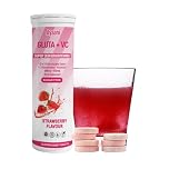 Ayaani Glow Strawberry | Reduced Glutathione 500mg + Vitamin C 500mg Effervescent Tablets | High-Strength | Sugar-Free | Vegan | Beauty Drink for Skin Brightening & Radiant Glow | 20 Tablets