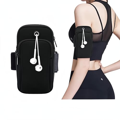 flintronic Brassard de Sport, Universel Réglable Running Armband, Brassard Smartphone de Course pour iPhone XR/XS/Plus/Pro/13/12/11, Samsung Galaxy, Huawei,...