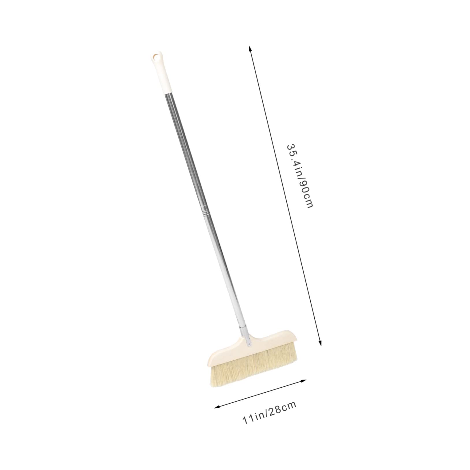 Beavorty Commercial Broom with Long Handle Soft Bristle Floor Cleaning Tool for Home and Office