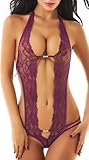 Womens Sexy Halter One Piece Lingerie