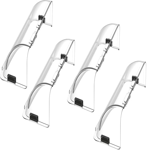 Air Vent Deflector,4-Pack Redirect Airflow Powerful Magnetic Vent Air & Heat Deflector for Ceiling, Floor and Wall,Sidewall - Adjustable from 8.5