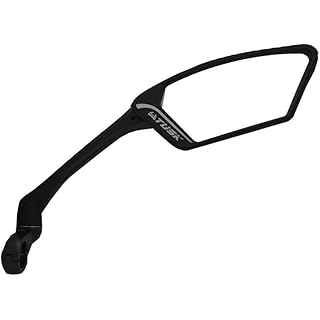 TUSK Bike Mirror/Automobile-Grade Safety/Anti-Glare Clear Wide-Angle / 360° Highly Adjustable & Foldable