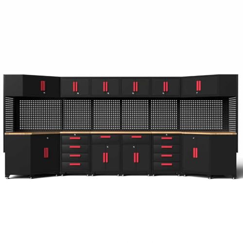Tsnritor 12-Piece Corner Garage Storage System