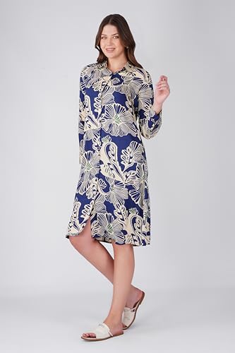 Image of Midi Dress for Women | Rayon A-Line Dress with Pockets | Casual Western Dress for Women | Comfortable Everyday Wear