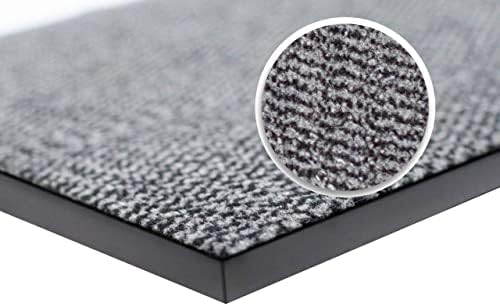wellmax Dirt Trapper Entrance Doormat - Blue, 60x90cm | Non-Slip, Absorbent & Low-Profile Front Door & Hallway Barrier Floor Mat | Indoor & Outdoor Heavy Duty Rug & Muddy Shoe Scraper for Clean Home