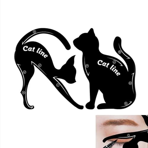 Molde Delineador Maquiagem Make Olho De Gatinho Cat Molde Sombra e delineado
