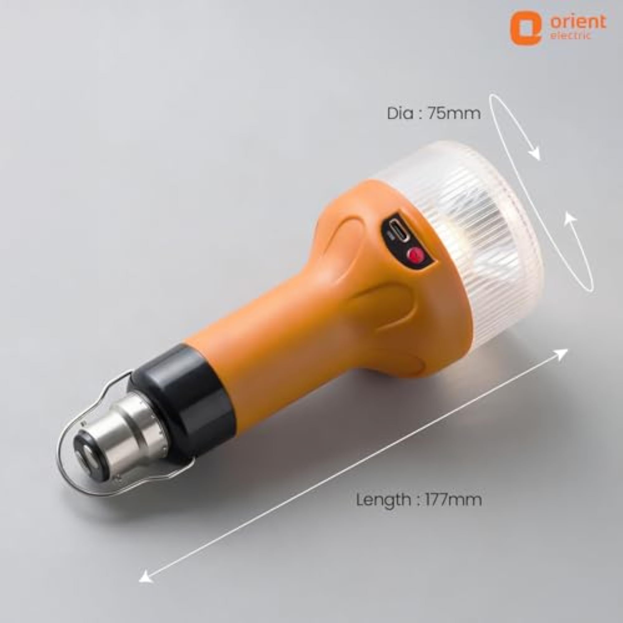 9W Portable LED Torch with Emergency Hanging Hook