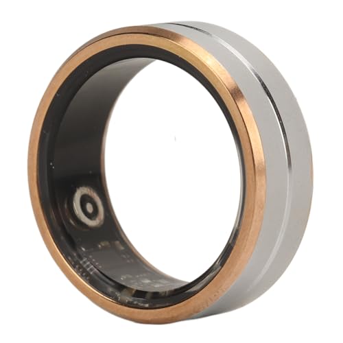 Smart Ring Fitness, Ceramic Stainless Steel Smart Health Ring, Sleep Monitoring, Camera Control, IP68 Waterproof, Health Ring with APP for Men and Women (8)