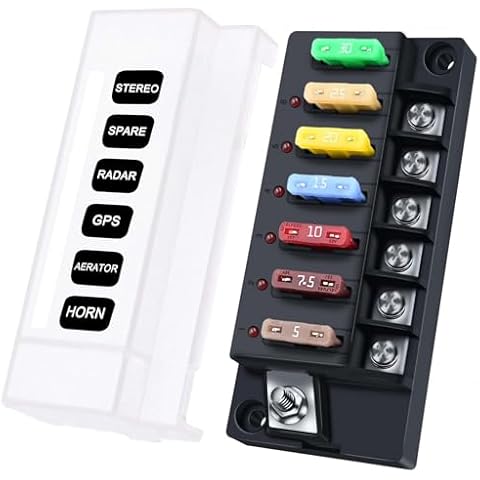 YEZriler 12V 6-Circuit Fuse Block Cover