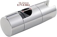 Parthan Állítható Zuhanyfej Tartó 18-25 mm Átmérőjű Kézizuhanyokhoz - Rozsdamentes Acél Fali Zuhanytartó Konzol Állítható Szöggel 2