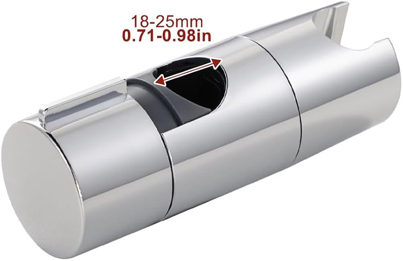 Parthan Állítható Zuhanyfej Tartó 18-25 mm Átmérőjű Kézizuhanyokhoz - Rozsdamentes Acél Fali Zuhanytartó Konzol Állítható Szöggel