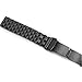 Kai Tian Stainless Steel Watch Band with Double Buckles Deployment Clasp 5 Rows Metal Watch Strap Bracelet for Men Women 20mm Black
