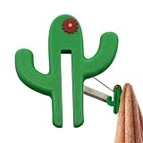Portasciugamani per il bagno, forma di cactus senza foratura, organizzazione domestica, porta asciugamani da doccia, per bagno, armadio, ingresso, spogliatoio, casa, cabina, cucina, cameretta dei