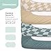 The Peanutshell Baby Organic Bassinet Sheets 4-Pack for Boy or Girl - Ultra Soft & Rectangle Unisex Baby Sheet, 100% Jersey Cotton, Fitted Covers for Crib, Halo Bassinet Mattress
