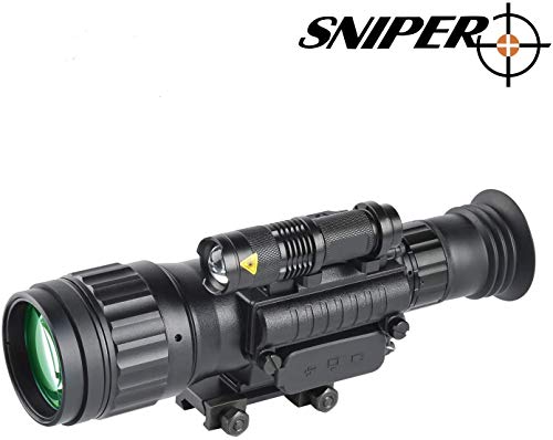HD 4.5x50 Digital Night Vision Riflescope Night Vision Infrared IR Camera Take Photos and Video Playback Function and TF Card for Hunting - Thumbnail 2