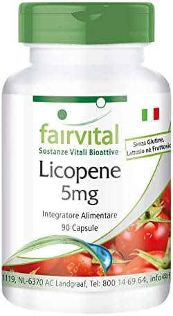 fairvital Capsule di licopene 5 mg, 90 capsule, facili da degluti...