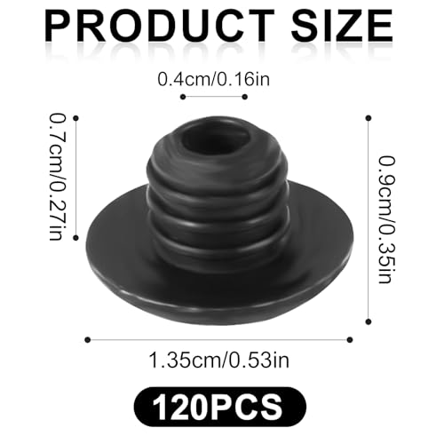 Miniatura 2 de Peutier 120 Pz Cerraduras De Gancho Para Tablero Perforado, Topes De Gancho Para Clavija Para 6,35mm Ganchos Para Tablero Perforado Organizador De Herramientas Para Evitar Que Los Ganchos Se Caigan