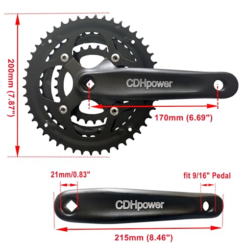 DONSP1986 48/38/28T Triple Crankset