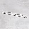 EMSea 1Pc Door Flat Strike Plate Stainless Steel Plate 172mm x 23.7mm for Door Handle Deadbolt Security Striker Plates Exterior Interior Door Electric Door Opener Silver(Fully Enclosed) #5