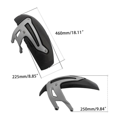 Garde-Boue R1200GS R1250GS Carbone Évite les Projections d'Eau