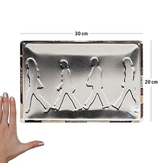 Nostalgic-Art Plaque Vintage Fab4 – Abbey Road – Idée de Cadeau pour Les Fans des Beatles, en métal, Design Retro pour… - Les Beatles, Paul McCartney, John Lennon, RIngo Starr, George Harrison Nostalgic-Art Plaque Vintage Fab4 – Abbey Road – Idée de Cadeau pour Les Fans des Beatles, en métal, Design Retro pour… – Image 2