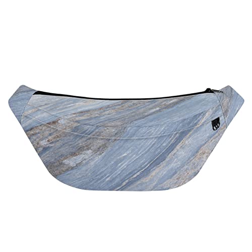 STUOARTE Sac banane pour homme et femme, motif tie-dye et marbrure pour randonnée, voyage, course à pied, cyclisme, promenade du chien, Marbre bleu., Taille unique Cover