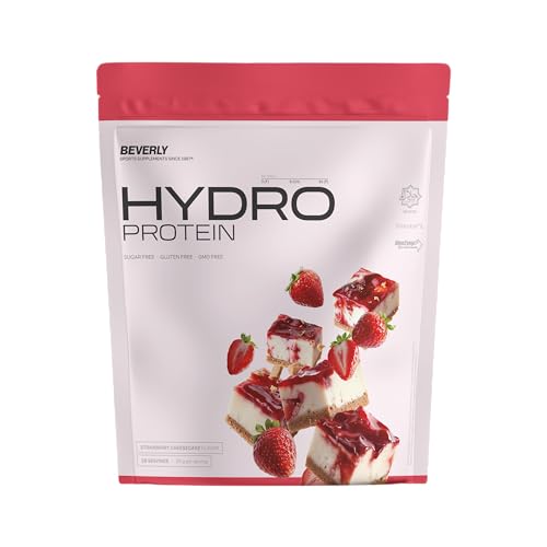 Beverly Zero Delicatesse - Proteína Hidrolizada de Suero con Digezyme y Tolerase - 1 Kg - 29 g de proteína por ración - 28 servicios - Excelente digestibilidad - Sabor (TARTA QUESO FRESA)