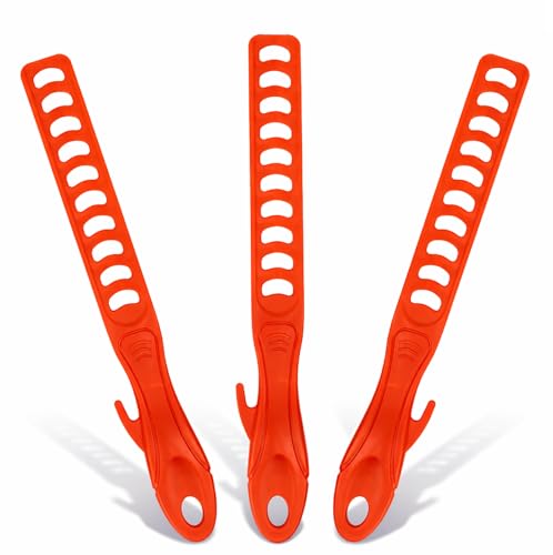 3pc Plastic Paint Stir Sticks 26cm x 3cm - for Mixing and Stirring Paint Wallpaper Paste Plaster Silicone & Resin Mixing Stirrers Integral Hook Hanging Hole