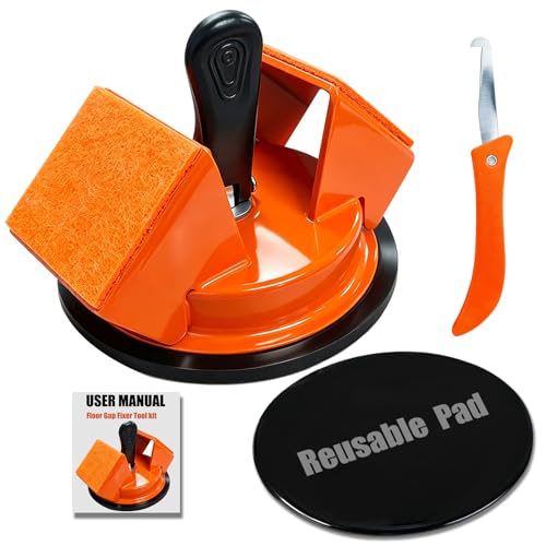 Heavy Duty Upgraded Floor Gap Fixer Tool with Reusable Nano-Adhesive Pad