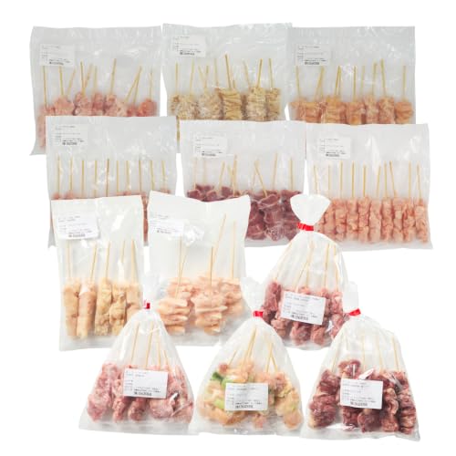 Sun食品 若鶏の焼き鳥セット12種(90本)盛り合わせ 鶏肉 国産 焼鳥 やきとり 詰め合わせ 食べ比べ 小分け パック 冷凍
