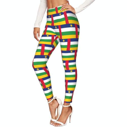 Leggings de África Central para mujer con tejido elástico suave