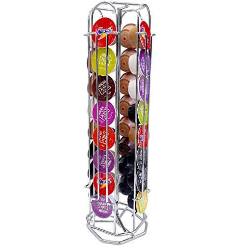 MS Aramados, 246, Suporte Giratório Porta 32 Cápsulas Café Dolce Gusto Torre, cor Cromado, Aço