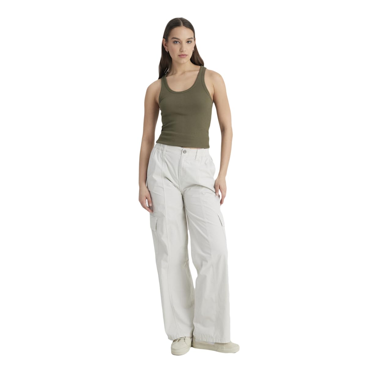 Cargo Non Denim Pantolon Pantolon Kadın