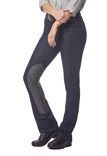 Kerrits Women's Stretch Denim Bootcut Riding Breeches – Tall – Comfy Bootcut Horse Riding Jeans with Extended Patch