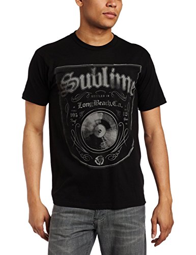 FEA Merchandising Sublime Bottled In LBC - Camiseta Ajustada para Hombre, Negro, X-Large