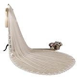 Este velo de la boda está hecho de tul de alta calidad que es más suave y se corta maravillosamente.
