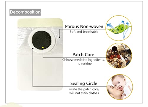 6pcs Strength Cough Relieve Patch,Natural Cough Relief Patch Plus Immune Support for Congestion,Physical Reliefs Cough Acupoint Patch, Adult and Child Plaster Patches,Suppressant of Chest Cold