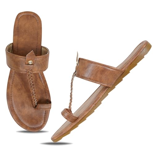 Image of IndieStide Heel Casual Flip Flops Slippers For Girls Women, Comfortable cushioned Chappals