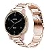 Compatible with Garmin vivoactive 4S Band, Blueshaw Quick Release Stainless Steel Metal Replacement Straps for Garmin vivoactive 4S (40mm) Smartwatch (Metal-Rose Gold)