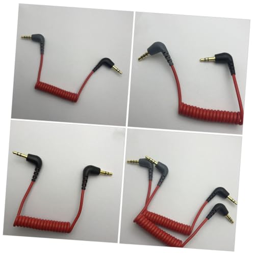 Cable de audio extensión 3.5mm rojo 0.75 m miniatura 6