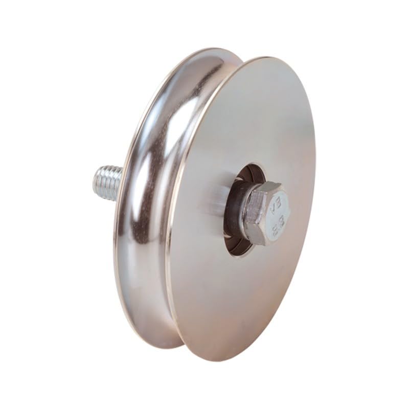 Metalideal Rueda Inox Redonda Ø90mm Carril 20mm