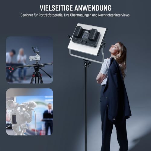 NEEWER NP-F970 Battery Ersatzakku mit LCD Schnellladegerät Dual USB C Akku für Sony FX3/FX30/A7, für Canon R5, für Nikon Z8, Handycam, LED Videoleuchte Monitor, motorisierter Schieber, 2 Stück