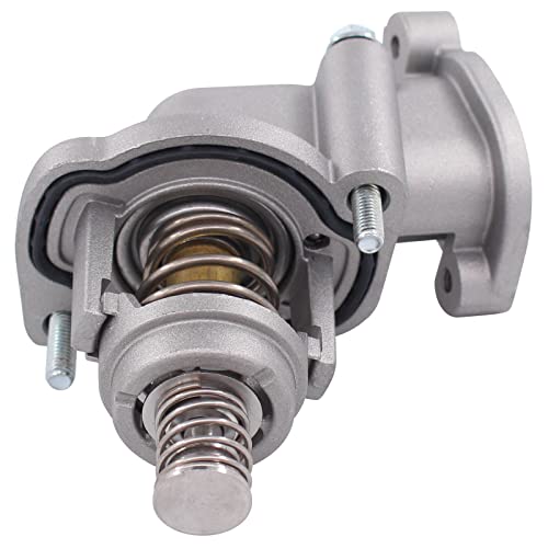 NewYall Engine Coolant Thermostat and Housing Assembly for Cadillac CT5 3.0L 20-22, CT6 3.0L/3.6L 16-20, ATS/CTS 3.6L 16-19, Chevrolet Camaro 3.6L 16-22, Colorado 3.6L 17-22, GMC Canyon 3.6L 17-22