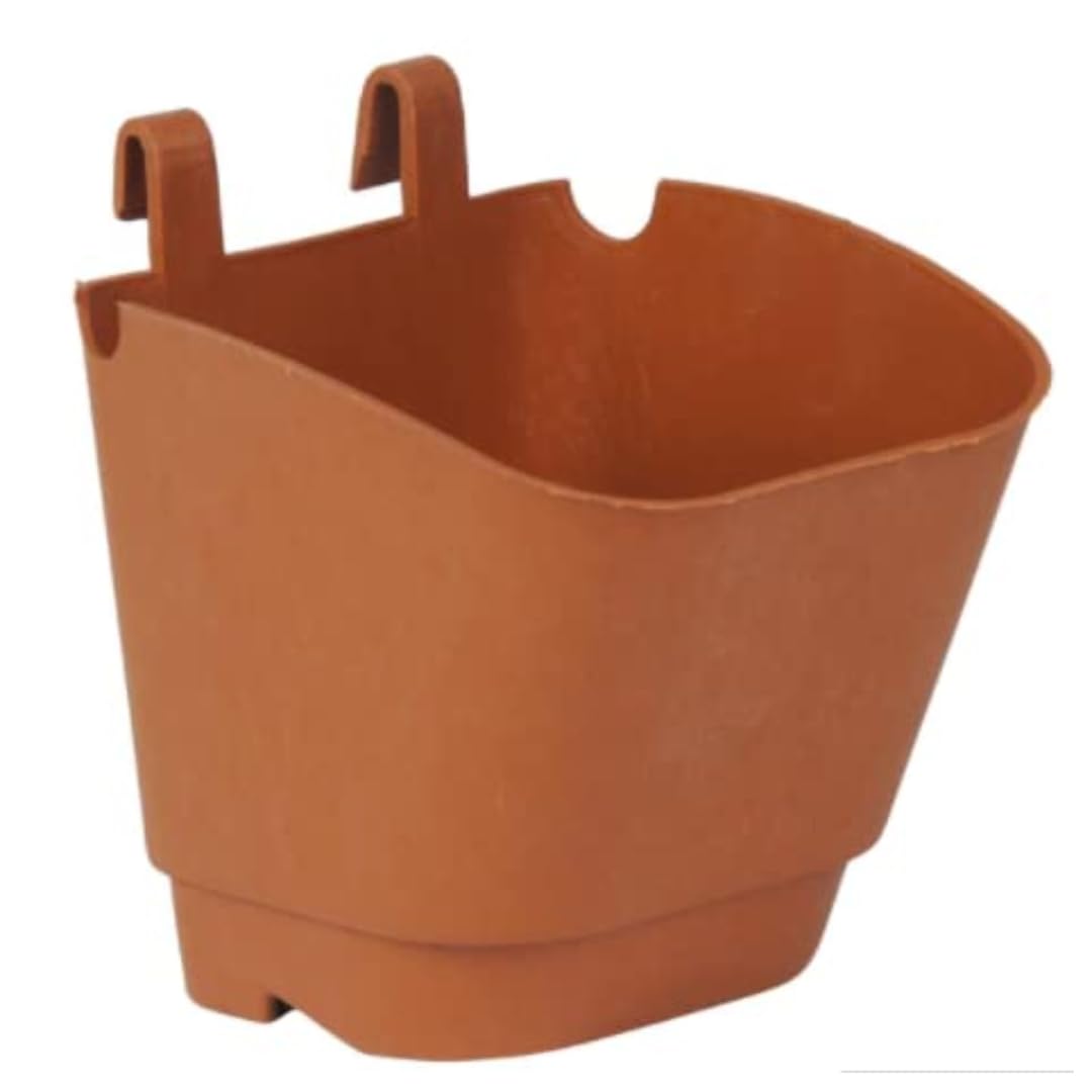CAPPL UV Stabilized Wall Hanging Planter - Vertical Garden (5 Inch, Pack of 8, Terracotta) Use for Wall, Apartments, Condos, patios, courtyards & Balconies (B07JYMFJW9) Amazon Price History, Amazon Price Tracker
