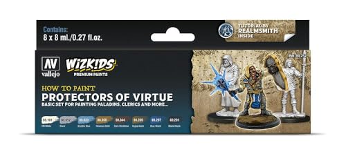 WizKids Protectors of Virtue kit peinture acrylique miniature Acrylicos Vallejo 214960